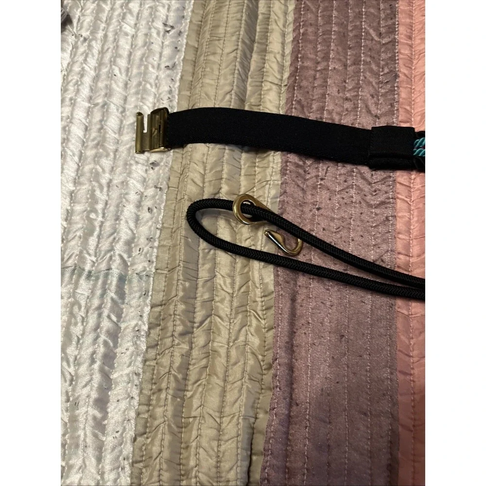 Vintage STRETCH MULTI COLOR ROPE CORDS BELT 2 Piece/ Sizes Hippie ☮️🌈🕺 Unisex?